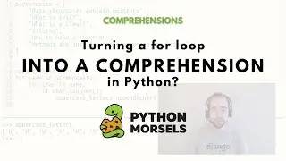 Turning a for loop into a list comprehension