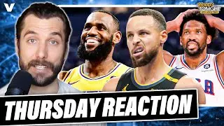 NBA Reaction: Warriors BLOW OUT Hawks, LeBron & Lakers surging, 76ers-Grizzlies | Hoops Tonight