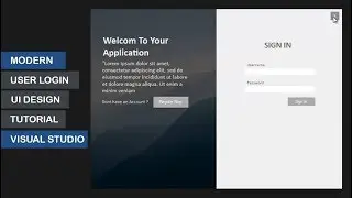 Modern User Login Form Material Design Tutorial #2 in Windows Form Application C#