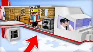 КАК ПОСТРОИТЬ ДОМ ВНУТРИ САМОЛЁТА В МАЙНКРАФТ | Компот Minecraft