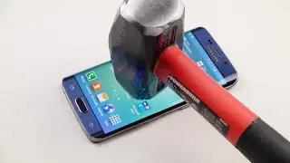 Samsung Galaxy S6 Edge Hammer & Knife Scratch Test