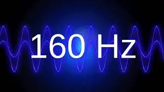 160 Hz clean pure sine wave TEST TONE frequency