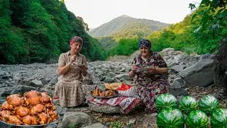 Tandoor Fried Chicken in the mountains of Azerbaijan: Juicy and Easy Chicken recipe in the village