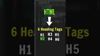 Headings in HTML #coding #html #html5