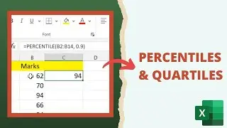 How to Use PERCENTILE and QUARTILE in Excel: A Step-by-Step Guide 🔥🔥🔥