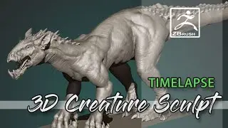 Zbrush Timelapse ☆ Rough Sculpt // "Dino Tassi" 2/7