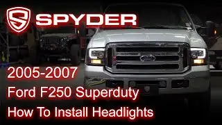 Spyder Auto Installation: 2005-2007 Ford F250 Superduty Headlight