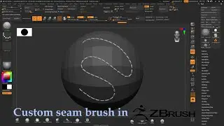 Creating a custom seam brush | Создание кисти шва | Zbrush