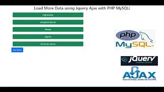 Load More Data using Jquery Ajax with PHP MySQLi