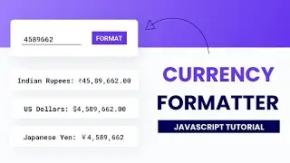 Currency Formatter With HTML, CSS & Vanilla Javascript