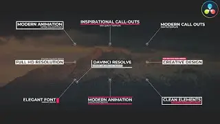 Modern Call Out Title Pack ★ DaVinci Resolve Templates ★