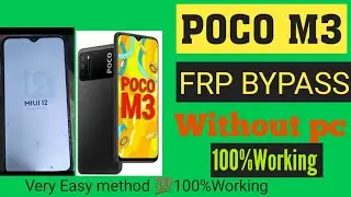 Poco M3 Frp Bypass||Poco M3 Frp Bypass without pc||Poco M3 Frp unlock||by Habib Mobile