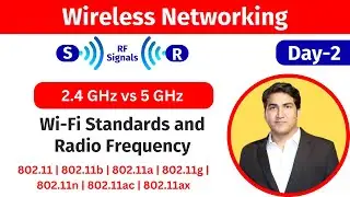 2. Learn Radio Frequency and 802.11 Standards | What is Wi-Fi Standards | 2.4 GHz vs 5 GHz Frequency