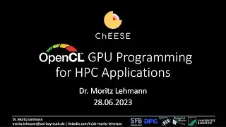 OpenCL GPU Programming for HPC Applications (ChEESE Webinar - Center of Excellence in Solid Earth)