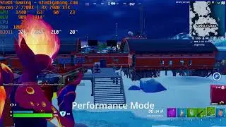 RX 7900 XTX: Fortnite Performance Mode & DX12 Low with Ryzen 7 7700X