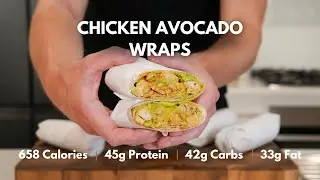 Meal Prep These High Protein Chicken Avocado Wraps To Make Your Life Easier