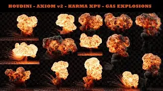 Houdini - Axiom v2 - Karma XPU - Gas Explosions