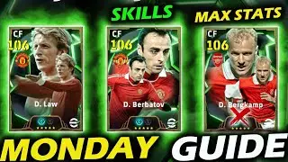 Bergkamp BLITZ CURLER/ Berbatov/D.law Double Booster🔜: Stats +Training efootball ||efootball 2025