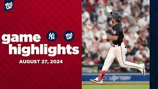 Yankees vs. Nationals Game Highlights (8/27/24) | MLB Highlights