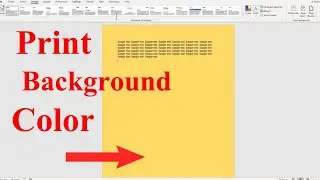 [TUTORIAL]  Make Background Print in COLOR in Word (2013, 2016, 2019, Office 365)