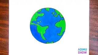 How To Draw Earth | simple & easy