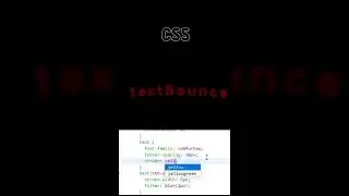 Text Curve Bounce Animation SVG HTML CSS #shorts