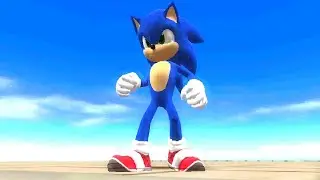 Teen Sonic in Sonic World