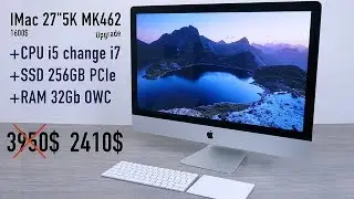 iMac 27 MK462 5K 2015 Upgrade замена процессора CPU Replacement i7 6700K ремонт в Киеве