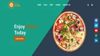 How to Create Food / Restaurant Landing Page Website using HTML and CSS