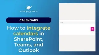 How to integrate calendars in SharePoint, Teams, and Outlook