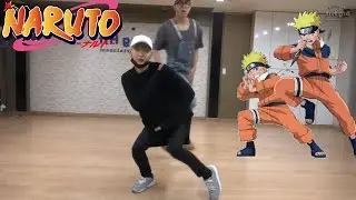 yoongi dancing to naruto ft. bts