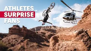 Pro Mountain Bikers Surprise Strangers With Incredible MTB Experience