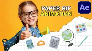 PAPER RIP Animation (Adobe After Effects Tutorial)