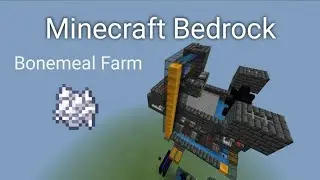 (Broken) Minecraft Bedrock Fully Automatic Bonemeal Farm [Showcase]