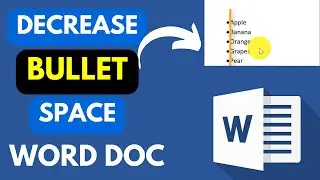 How to Decrease Space Between Bullet and Text in Microsoft Word