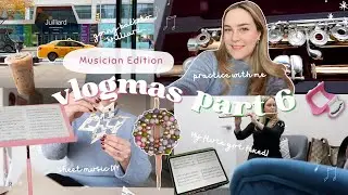 Going back to Juilliard 🎶 | flute player vlogmas 2023 part 6 🎄✨