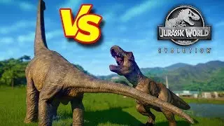 Jurassic World Evolution - ТИРЕКС против БРАХИОЗАВРА И ДИПЛОДОКА  #16