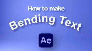 How to Bend Text in After Effects 2024 | Text on a curve