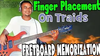 Bass Guitar FRETBOARD MEMORIZATION using Triads / Best For Beginners