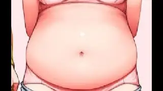 Let me touch your belly [version II] (weight gain manga) by Abunomaru chubby anime weight gain