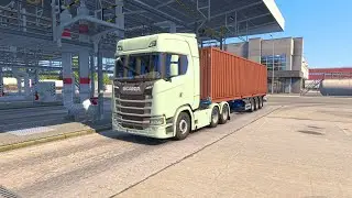 Scania S450 - Night Driving from Nuremberg to Frankfurt - ETS 2 | Thrustmaster GP Xid Pro