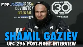 Shamil Gaziev Saw Defeat in Martin Buday's Eyes After Nasty Cut Set Up TKO | UFC 296