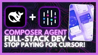 NEW Composer Agent: Develop a Full-stack App Without Writing ANY Code! Cursor + Windsurf Alternative