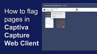 How to flag pages in Intelligent Capture Web Client | OpenText Intelligent Capture