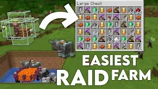 Minecraft EASIEST Raid Farm 1.19 | Insane loot!