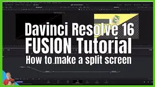 Davinci Resolve 16 How to make a split screen in fusion