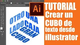 🟠 TUTORIAL | Cómo crear texto en forma de cubo desde illustrator