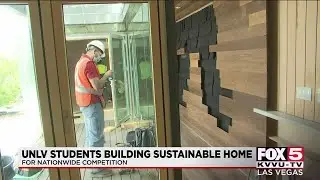 UNLV students build energy-efficient home for veteran