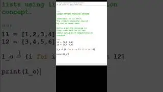 Intersection of lists using list comprehension #shorts #pythonlistsintersection #pythonlists #python