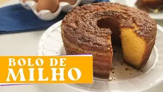 BOLO DE MILHO CASEIRO MEDIDO NA LATA.